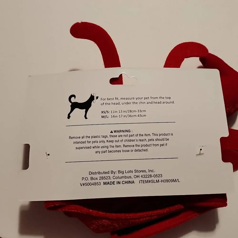 Fang-Tastic Lobster Pet Hat Size Med/Large NWT